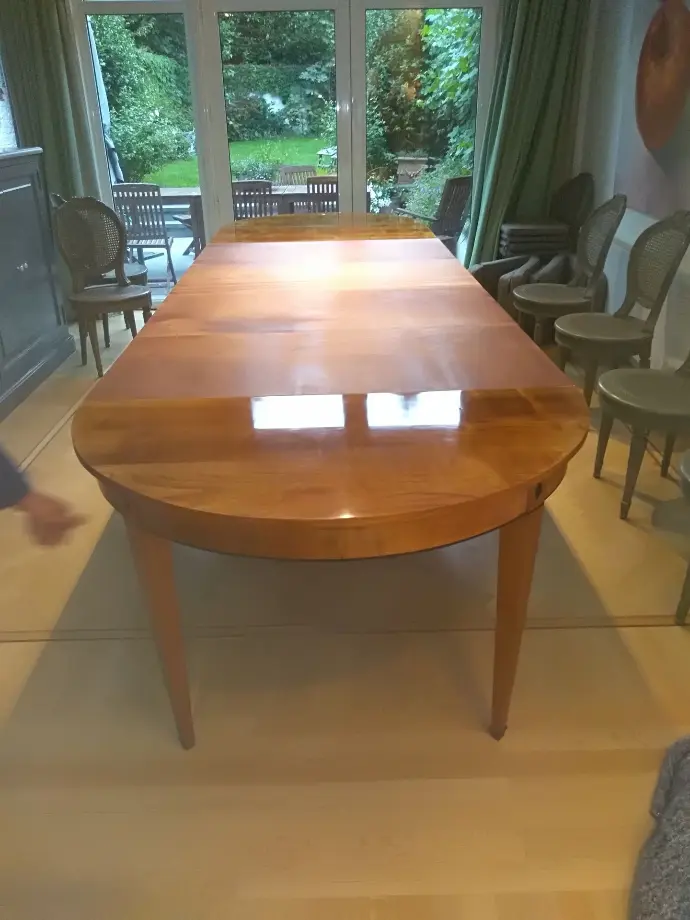 Table ouvrante directoire avec allonges non assorties